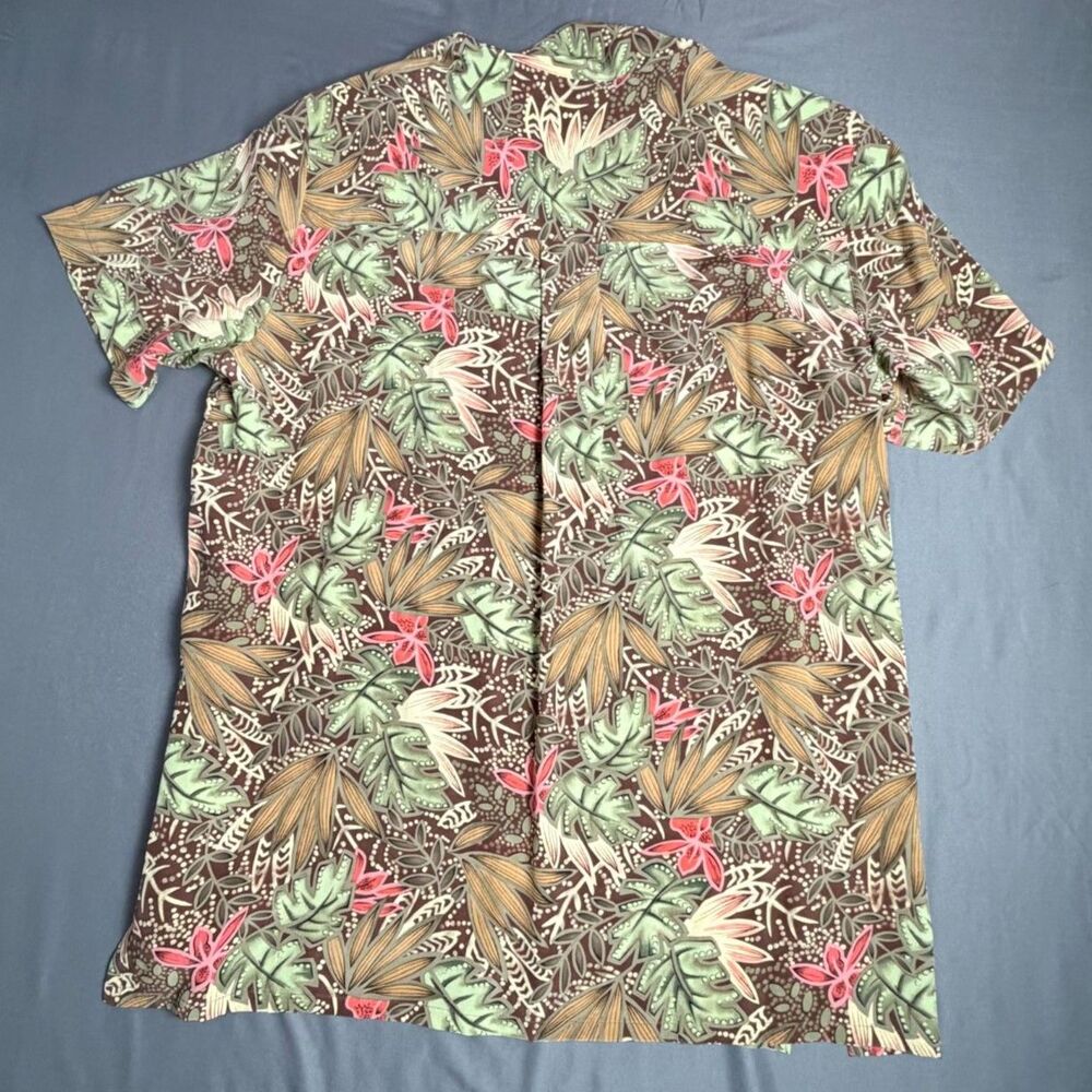 Vintage Andrea Viccaro 100% Silk Tropical Floral Skirt Set 18W Botanical Resort